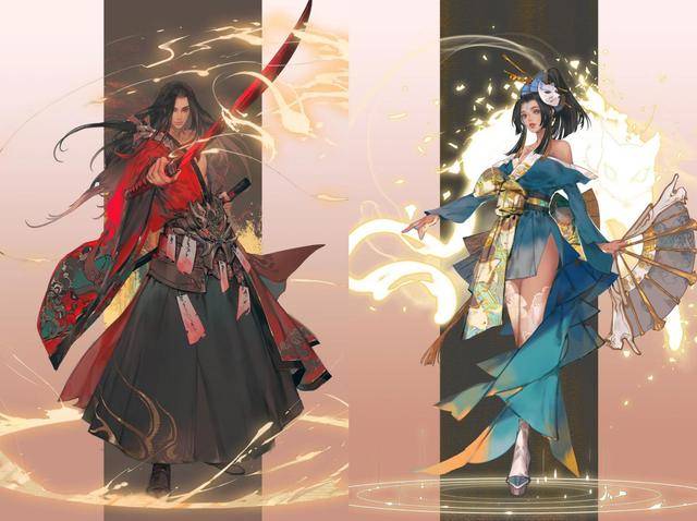 大神手绘火舞和橘右京魅语修罗cp海报看呆玩家这也太配了