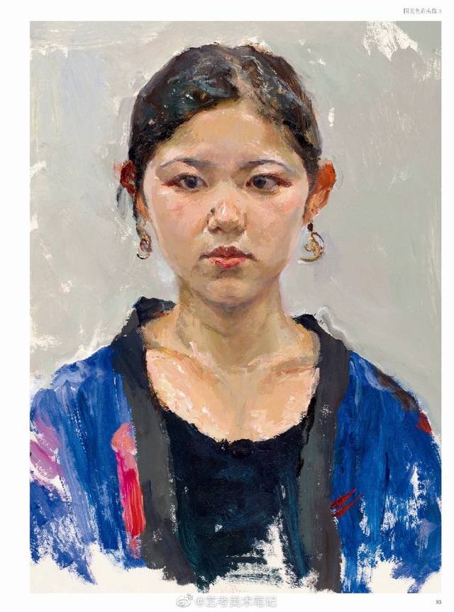 老鹰画室彩头大神花裤衩的丙烯彩头 好喜欢这个帅哥的画