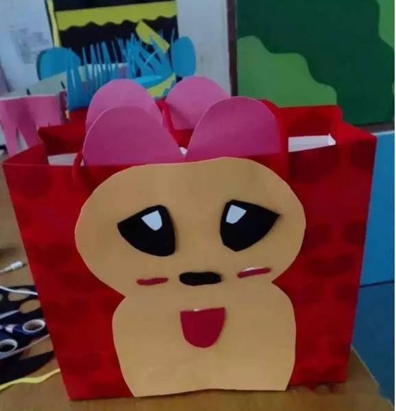 幼儿园纸袋手工美丽就是如此简单
