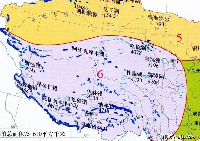 青藏地区河流分布图图片