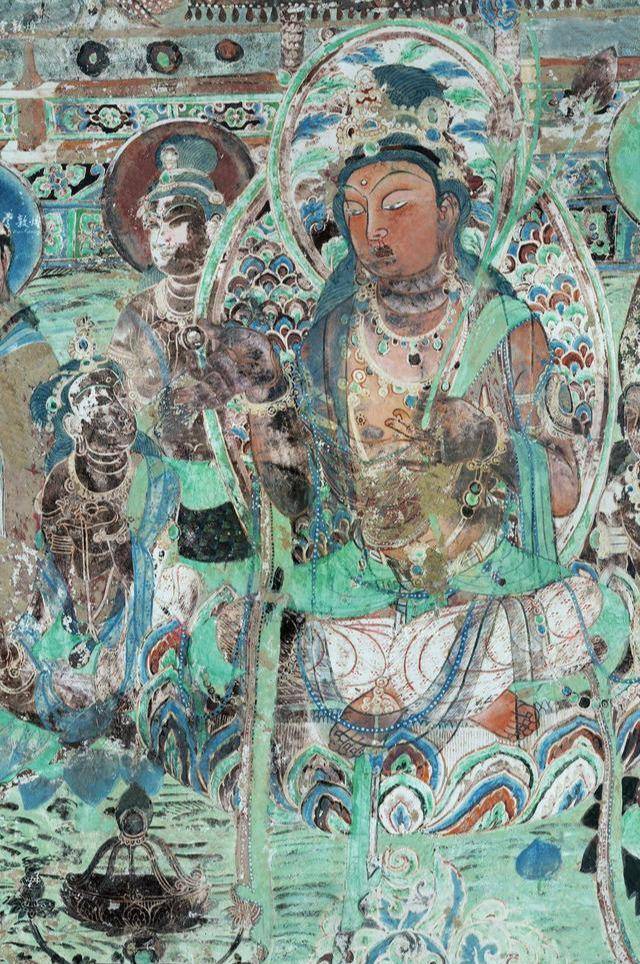 莫高窟第220窟部分修复壁画