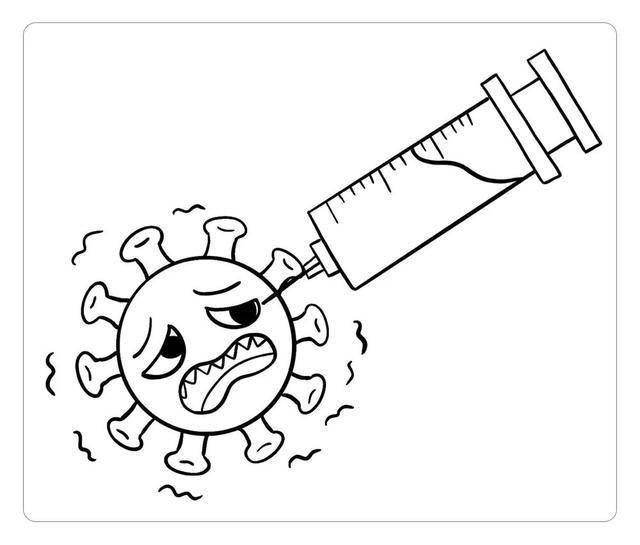 注射器病毒简笔画图片