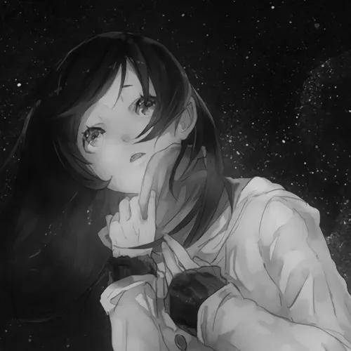 女生黑白头像丨心情不好的时候 搞个头像丧一下