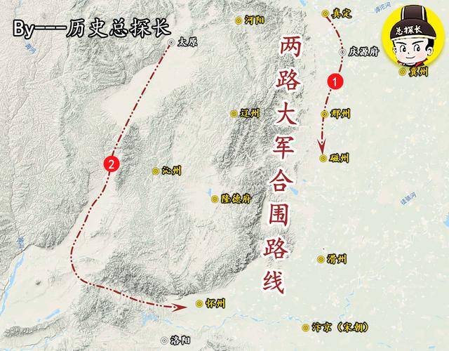 地图上的战争:金国大军狂飙南下,横扫宋军,逼近都城