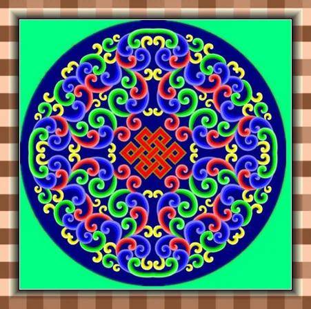 太美了!蒙古族的图案艺术,每一张图案都是满满的吉祥