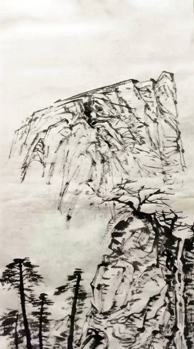 不知道如何下笔?十个步骤教你画一幅水墨山水画