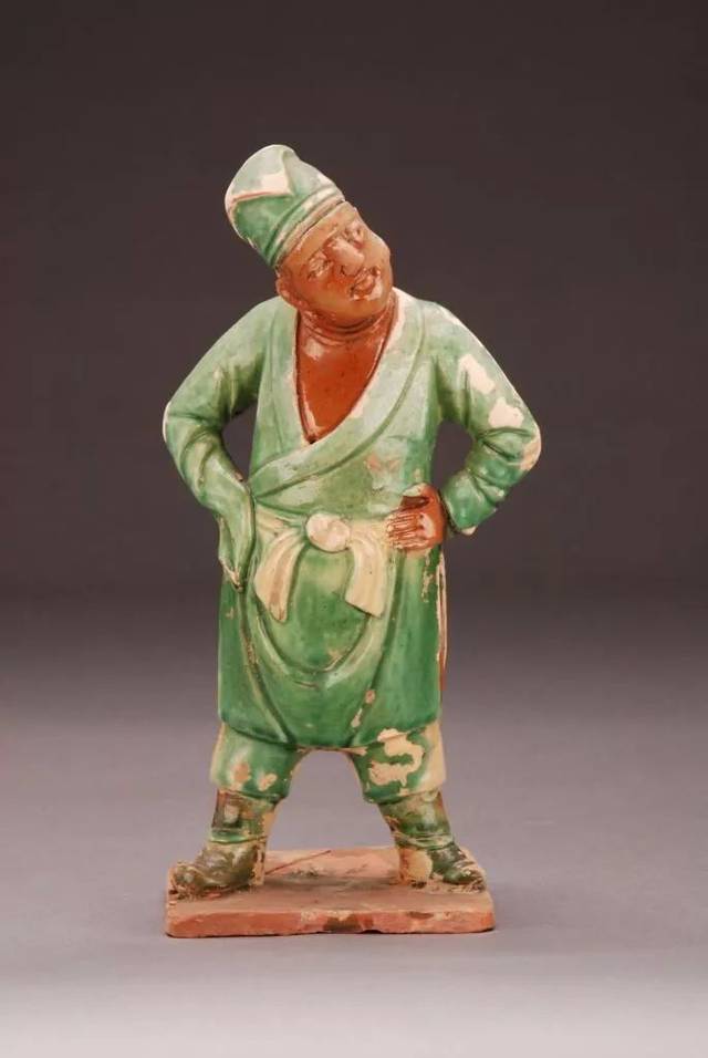 倣三国時代説唱俑】 加彩陶俑 出土古玩 58cm/10.2kg O0505D