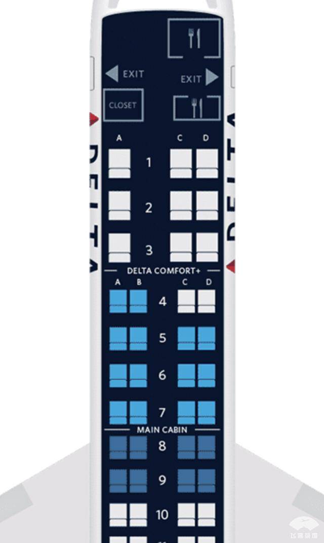 crj700座位图图片