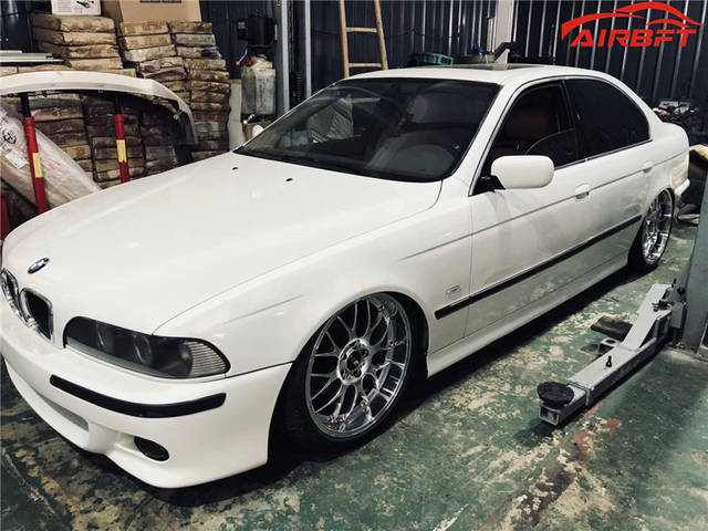 宝马e39改装案例 airbft气动避震悬挂低姿态案例