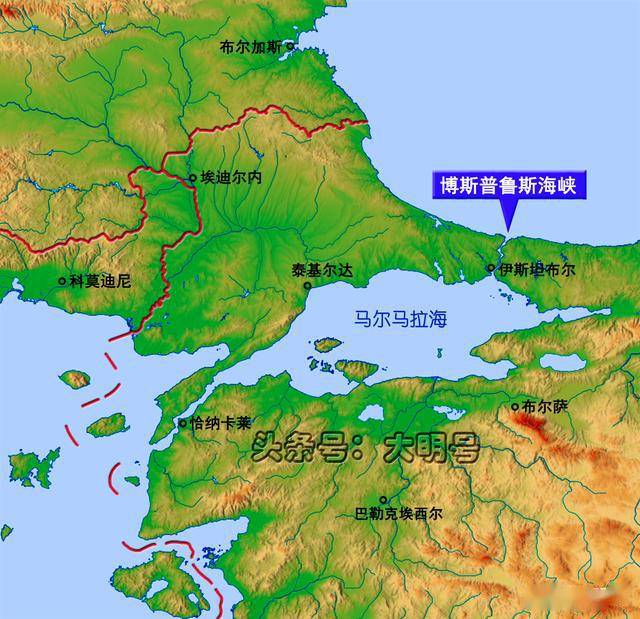 土耳其海峡的地理位置图片