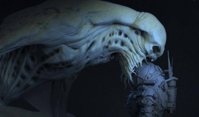 《深海异兽》曝怪兽概念图和第二版结局,超级怪兽差点长成螃蟹