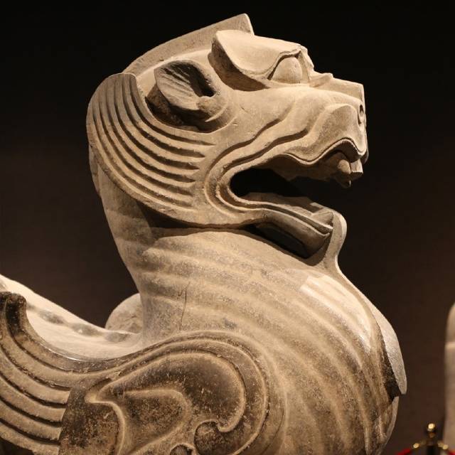 洛阳汉石辟邪精美的国宝级石刻艺术品洛阳博物馆的镇馆之宝
