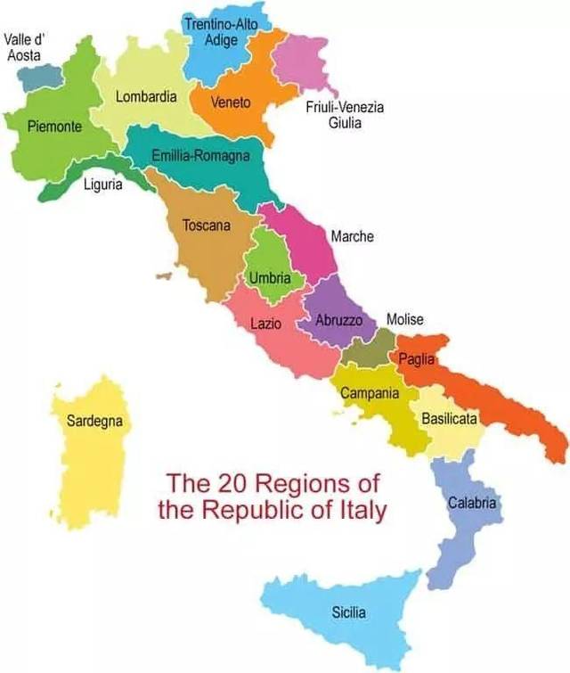 意大利的北部/中部/南部,你分的清楚吗?