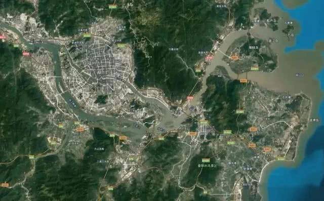 (福州城市卫星图)