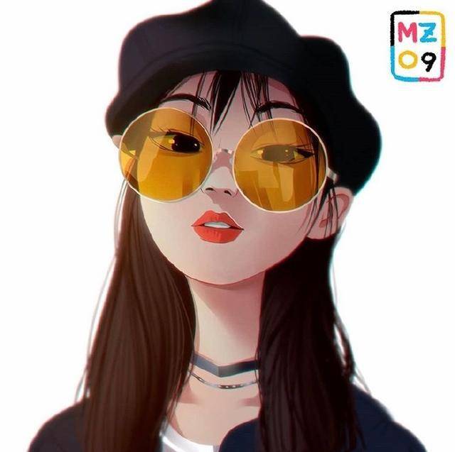 一组人物头像绘画作品