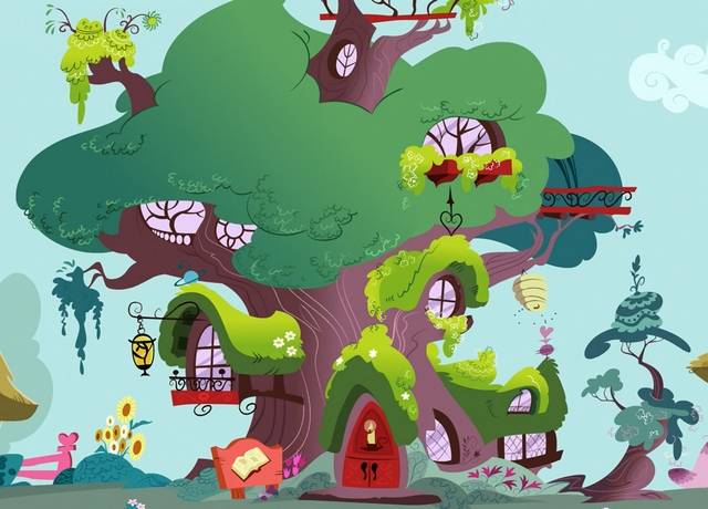 小马宝莉被遗忘的房子,紫悦住树上,云宝在云中,她的房子最梦幻