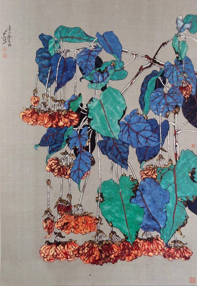 丁德发|工笔芭蕉小鸟与芙蓉班(只需100元)_手机搜狐网