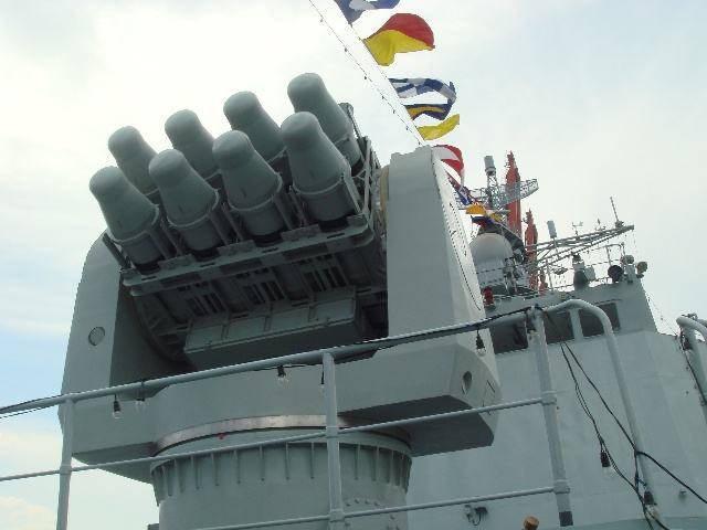 原创中国海军的核心区保护伞,海红旗10舰空导弹