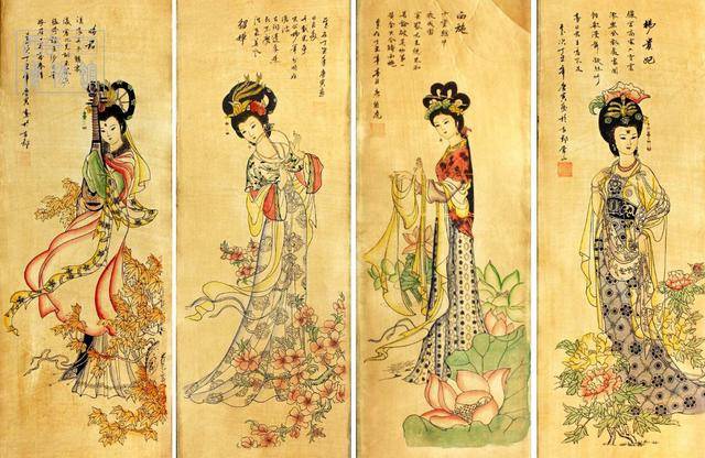 中国历史六大美女图片