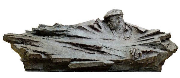 鲍海宁《铁人王进喜》2019年,雕塑/玻璃钢