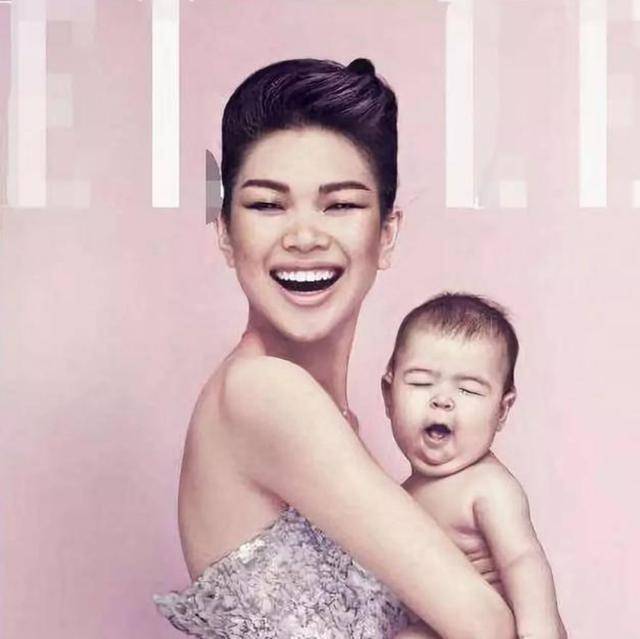 "最丑"模特吕燕完美逆袭,出身底层嫁入豪门,混血儿子颜值超高