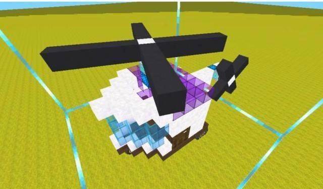 迷你世界机械直升机教程,学会之后天上随便飞