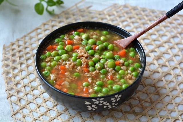 【肉末豌豆羹】