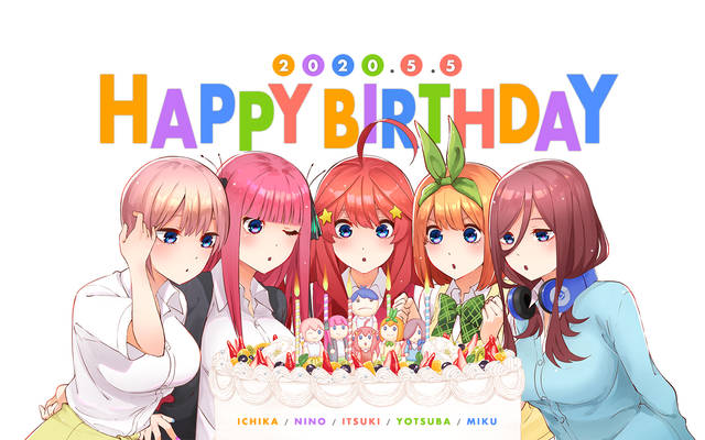 【p站美图】中野五姐妹生日快乐!《五等分的花嫁》壁纸特辑