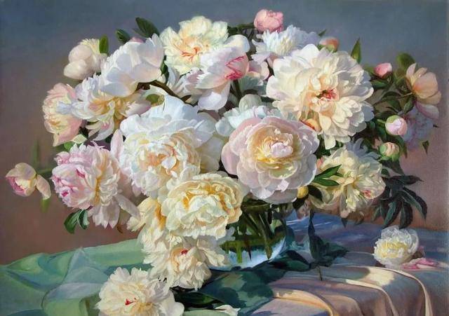 油画花卉,风景画的这么好,真不愧是大师!美到让人窒息