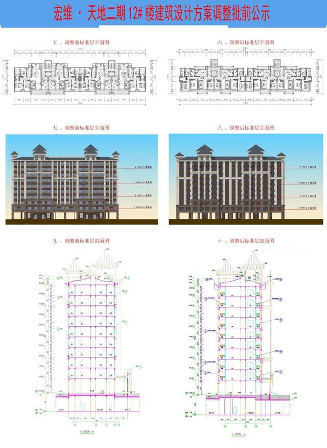 宏维·天地二期12#楼建筑设计方案调整批前公示_手机搜狐网