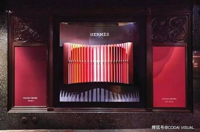 编辑 为新推出的口红打造的橱窗和快闪店, 也是直接引用口红元素