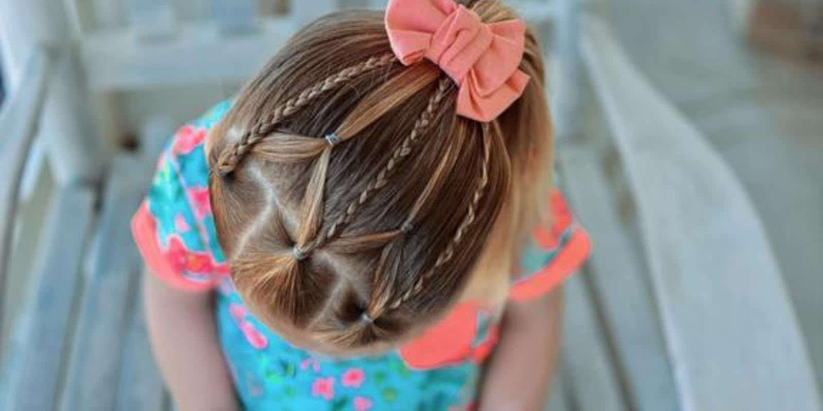 简单儿童单马尾扎发教程 幼儿园短发小女孩发型 扎上就是这么美!