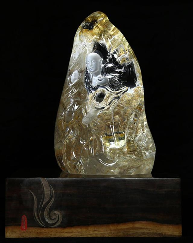 中国玉石雕刻大师, 刘忠山"水晶佛造像"艺术欣赏