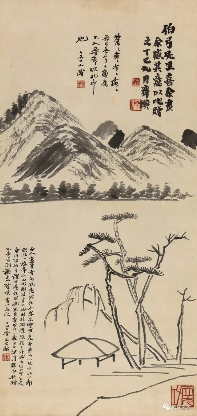 白石老人最诗情画意山水画
