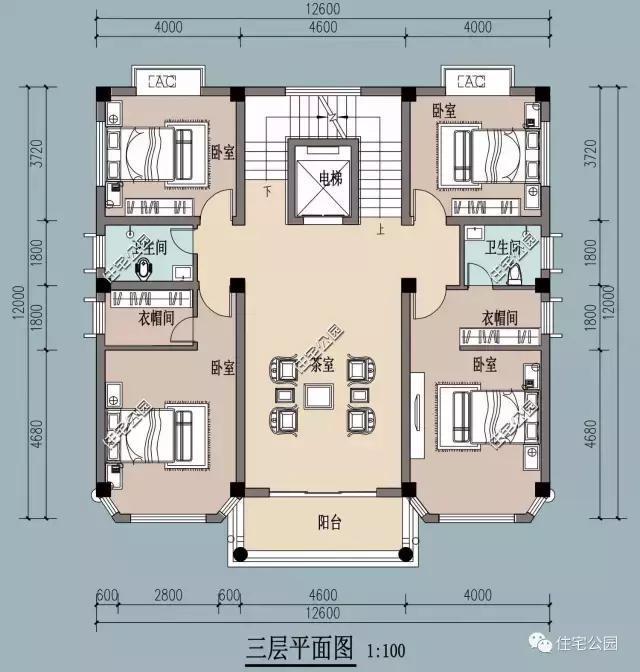 这样的一栋5层农村别墅,布局灵活带家用电梯