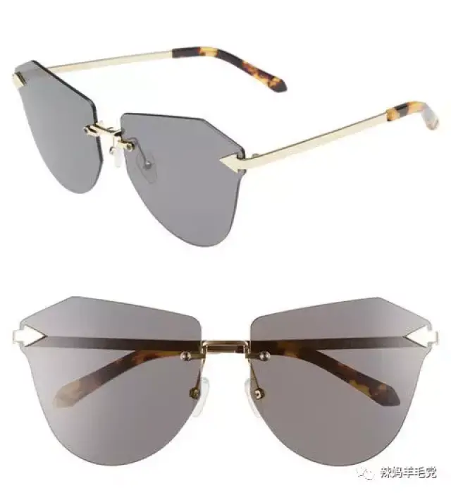 south beach diamond frame glasses with tinted rose lens asos:14