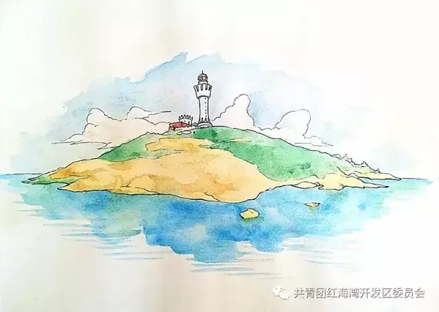 汕尾美丽红海湾手绘版,美不胜收!