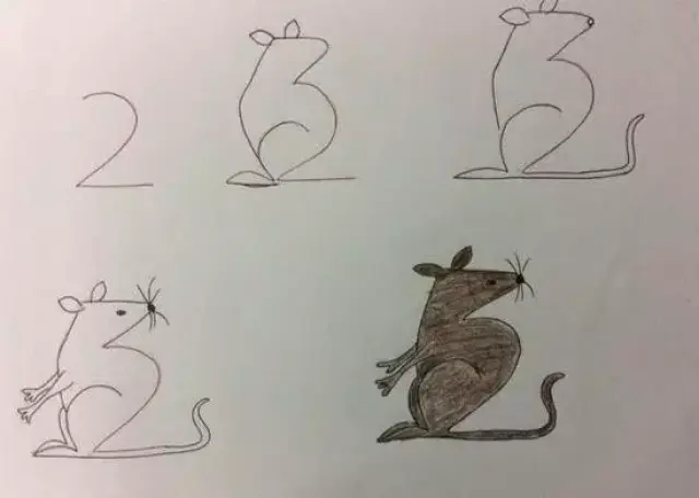 寥寥几笔,用数字画出这些可爱的动物