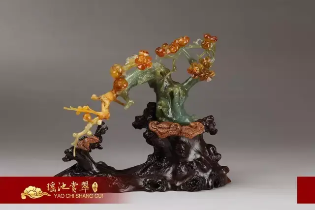 瑤池集慶花玉玉雕作品 梅花