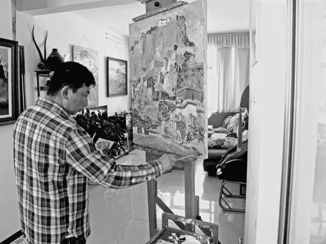 "融-当代油画语言研究展"参展艺术家:达娃扎西