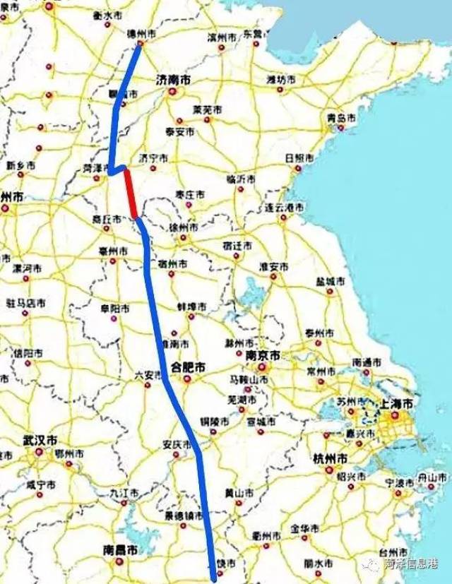 濮新高速菏泽段路线图图片