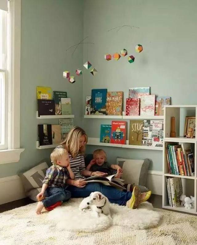 家庭读书区域布置图片图片