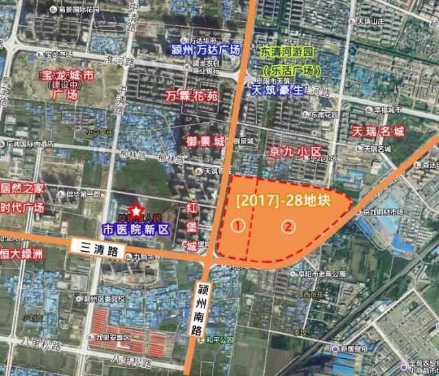 阜阳城南新区地图图片