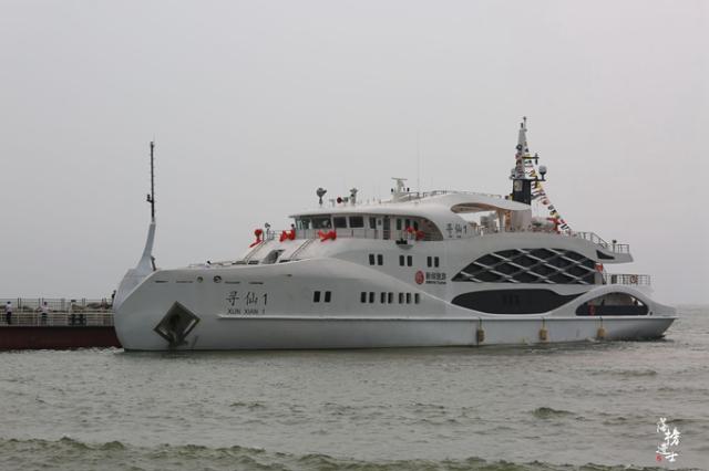 秦皇岛新绎寻仙号游轮顺利启航