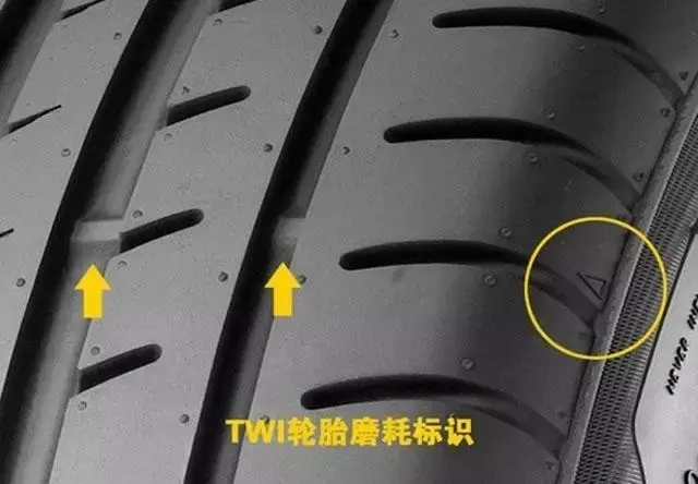 电动车轮胎磨损标记图片