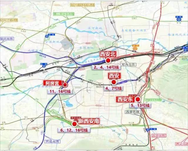 西安鐵路樞紐規劃正式批覆,五大火車站,米字形高鐵網來了!