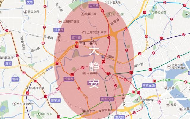 上海静安大融城地图图片
