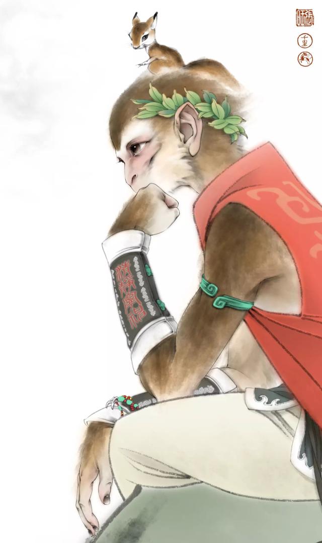 有不少人说, 张旺画的猴子太娘,太秀气了 没有孙悟空的霸气 但每个人