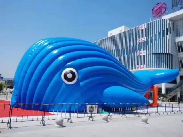 冰雪魔幻世界旁边还有前所未见的 巨型蓝鲸空降