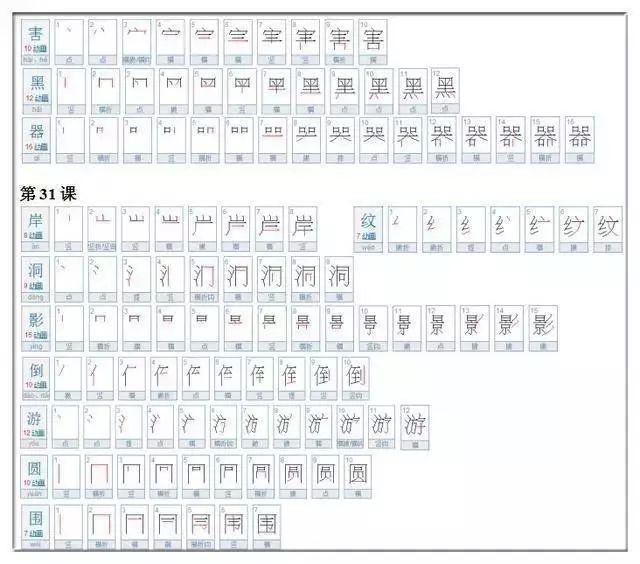 整的笔画,杯的笔画,题的笔画_大山谷图库